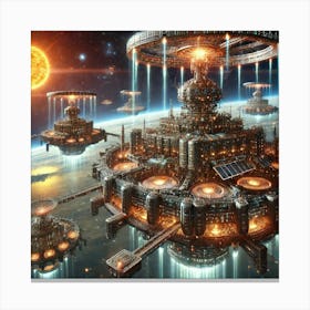 Celestial Refineries Converted Canvas Print