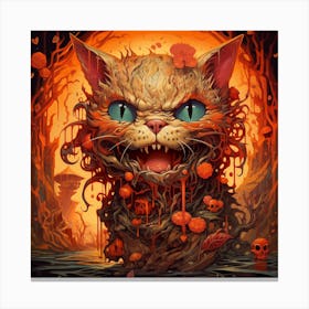 Cat From Hell Canvas Print