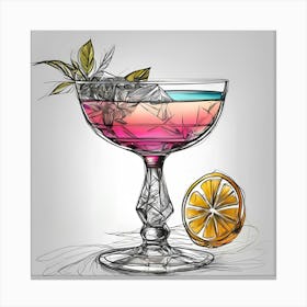 Cocktail In A Glass 6 Canvas Print