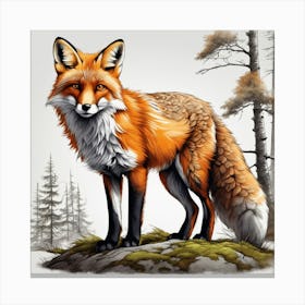 Red Fox 12 Canvas Print