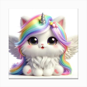 Unicorn Cat, caticorn 11 Canvas Print