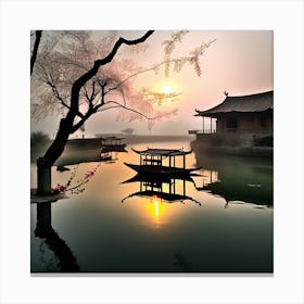 Chinese Sunrise Canvas Print