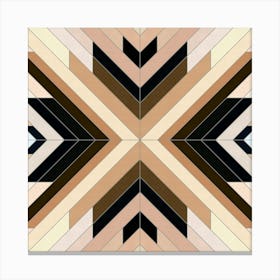 brown oblique strokes 3 Canvas Print