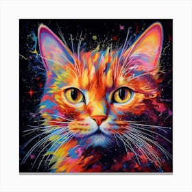 Cat Painting 2 Canvas Print