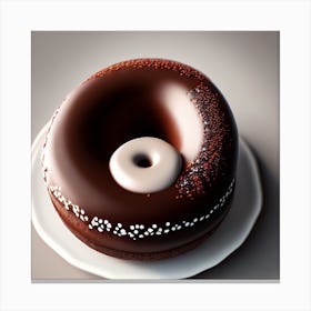 Chocolate Donut 2 Canvas Print
