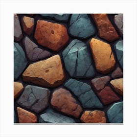 Stone Wall Texture 6 Canvas Print