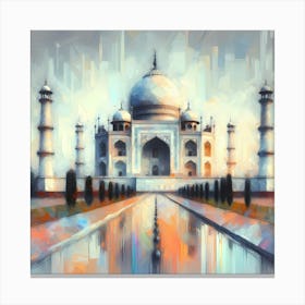 India - Taj Mahal Painting Canvas Print