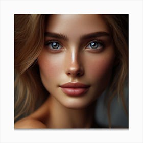 Most Beautiful woman from Russia, DALL-E 11 Canvas Print