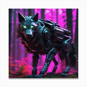 Robot Wolf 1 Canvas Print