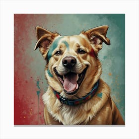 Dog Painting 1 Canvas Print