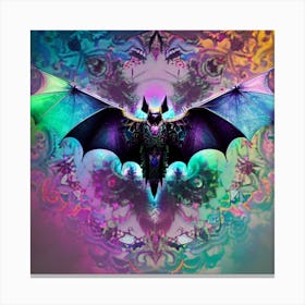Bat In The Sky psychedelic Canvas Print