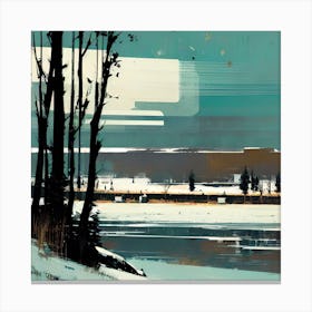 'Snow Scene' Canvas Print