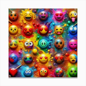 Emojis 2 Canvas Print