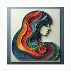 A female subject 4 Canvas Print