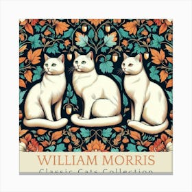 William Morris Classic Cats Collection Canvas Print