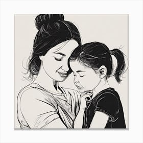 Mother And Daughter Canvas Print