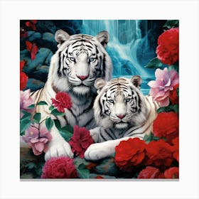 White Tiger Canvas Print