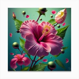 Hibiscus Flower Canvas Print