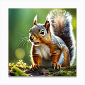 Squirrel In The Forest 294 Canvas Print