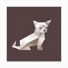 Origami Chihuahua Canvas Print