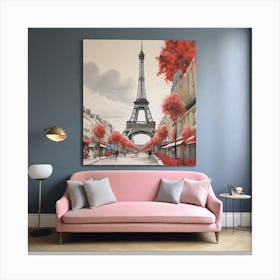 Paris Eiffel Tower 2 Canvas Print