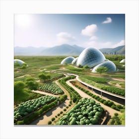 Futuristic Garden Canvas Print