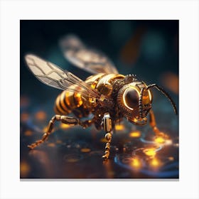 Robot Bee Canvas Print