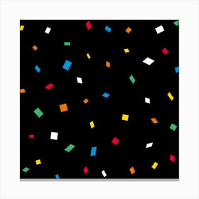 Confetti Effect Canvas Print