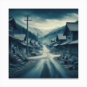 Village In The Mountains 8 Canvas Print