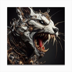 Kitty Art Canvas Print