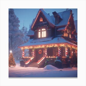 Christmas House 177 Canvas Print