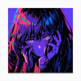 Anime Girl, Anime Art, Anime Girl Canvas Print