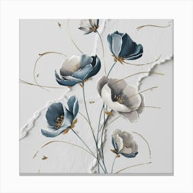 Blue Flowers Canvas Print