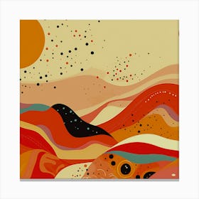 Abstraction illustration in concept of lifestyle Canvas Print