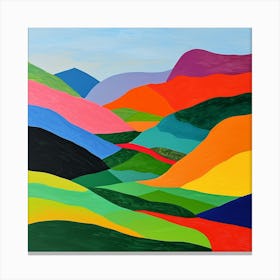 Colourful Abstract Pyrnes National Park France 1 Canvas Print