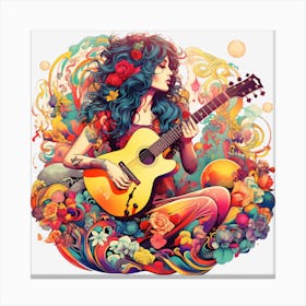 Acoustic Guitar Canvas Print