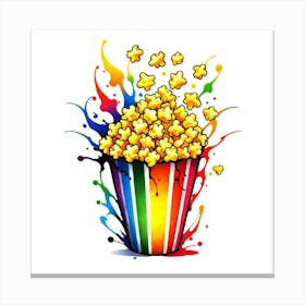 Popcorn Splatter Canvas Print