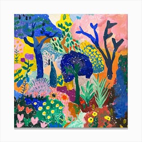 Into the Garden Series in Style of Matisse 7 Canvas Print