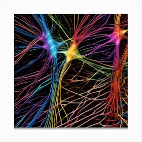 Colorful Neuron 6 Canvas Print