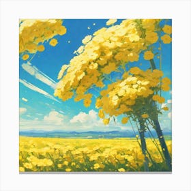 Yellow Flowers 7 Canvas Print