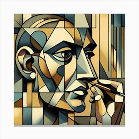 A Digital Artwork Emulating Cubism, Showcasing A Real Life Object From Multiple Perspectives 2 Canvas Print