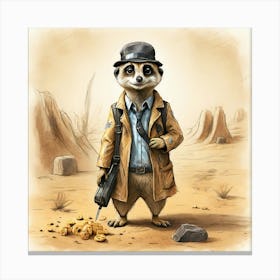 Meerkat 26 Canvas Print