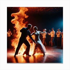 Dance On Fire Canvas Print