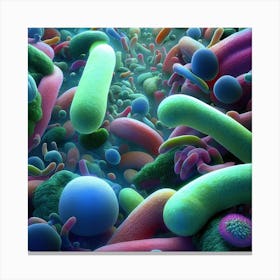 Bacteria Canvas Wall Art Canvas Print