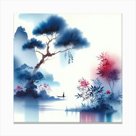 Chinese Landscape Painting 17 Canvas Print