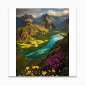 Valley Of Flowers Canvas Print