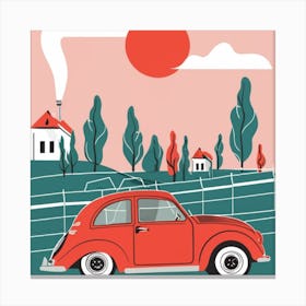 Vw Beetle Canvas Print