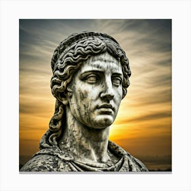 Statue Of Aphrodite Canvas Print