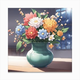 Flowers In A Vase 18 Canvas Print