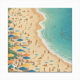 Day At The Beach 12 Canvas Print